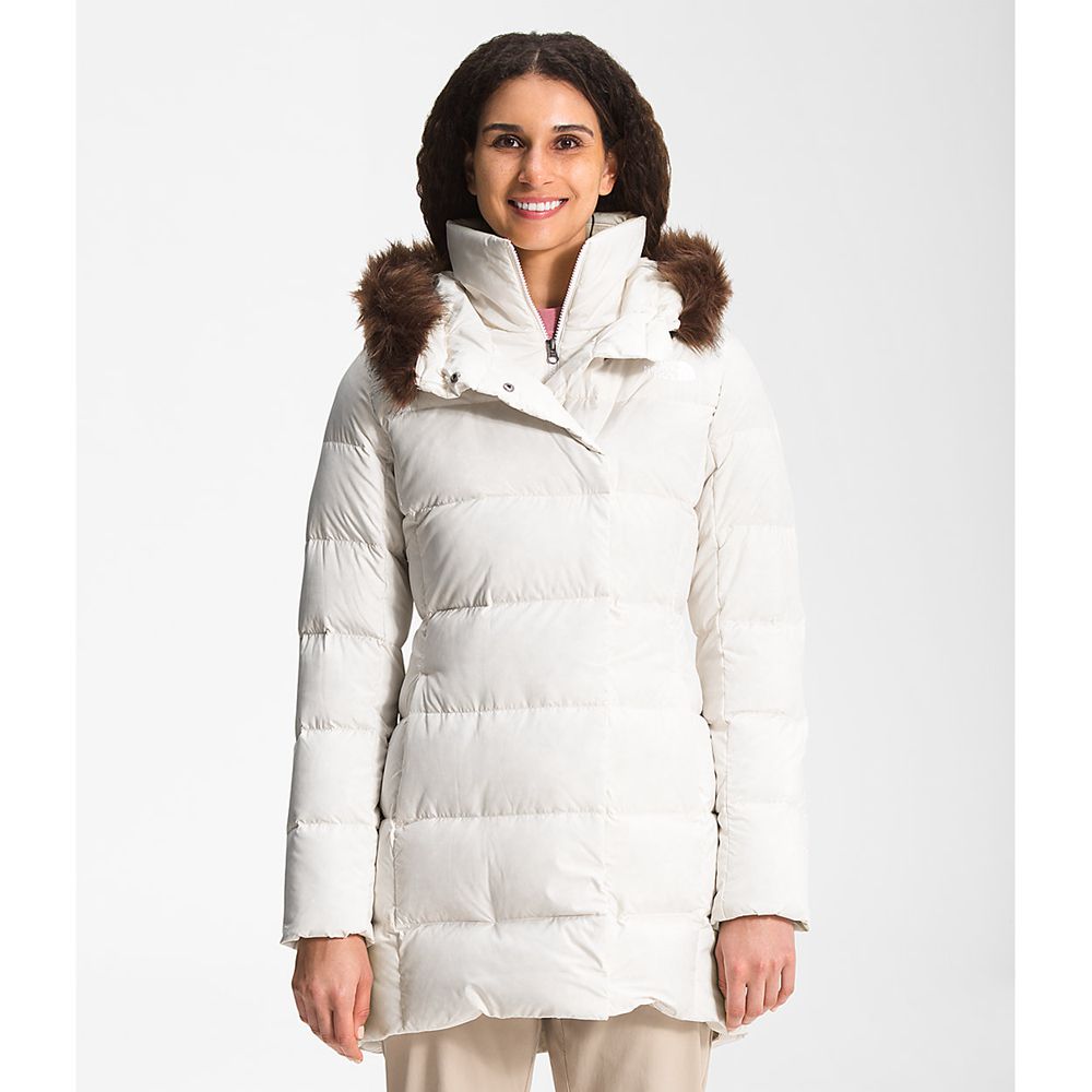 The North Face Rain Jacket Womens Australia - The North Face New Dealio Parka White (VLB-724159)